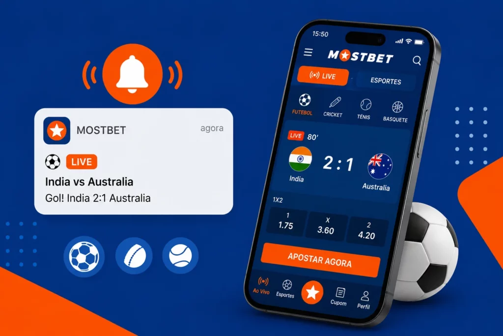 Apostas Desportivas ao Vivo com Notificações Push