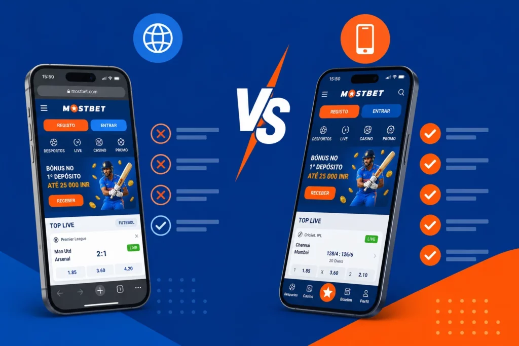 Versão Mobile do Site Mostbet vs. Aplicação Móvel: Qual Escolher?